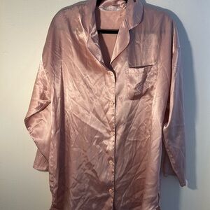 Victoria's Secret Satin Blush Shirt